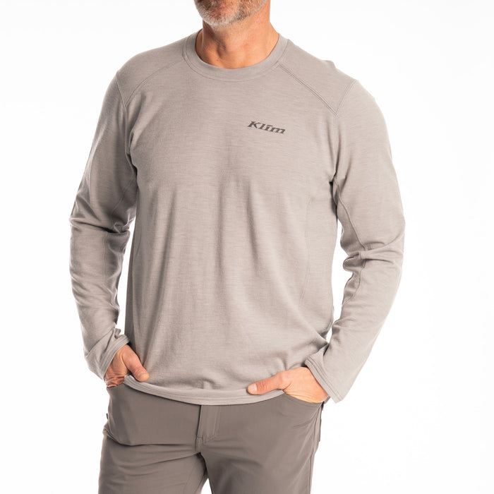 Klim Mesa Falls Wool Long Sleeve Shirt in Monument