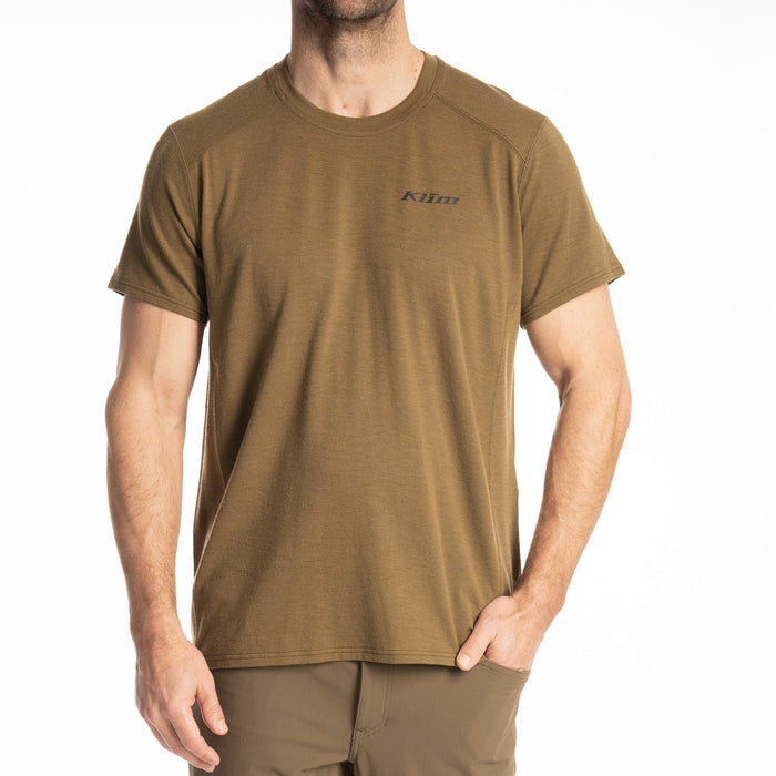 Klim Mesa Falls Wool Shirt in Dark Olive