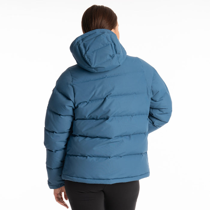 Klim Pine Haven Down Hooded Jacket in Dark Blue