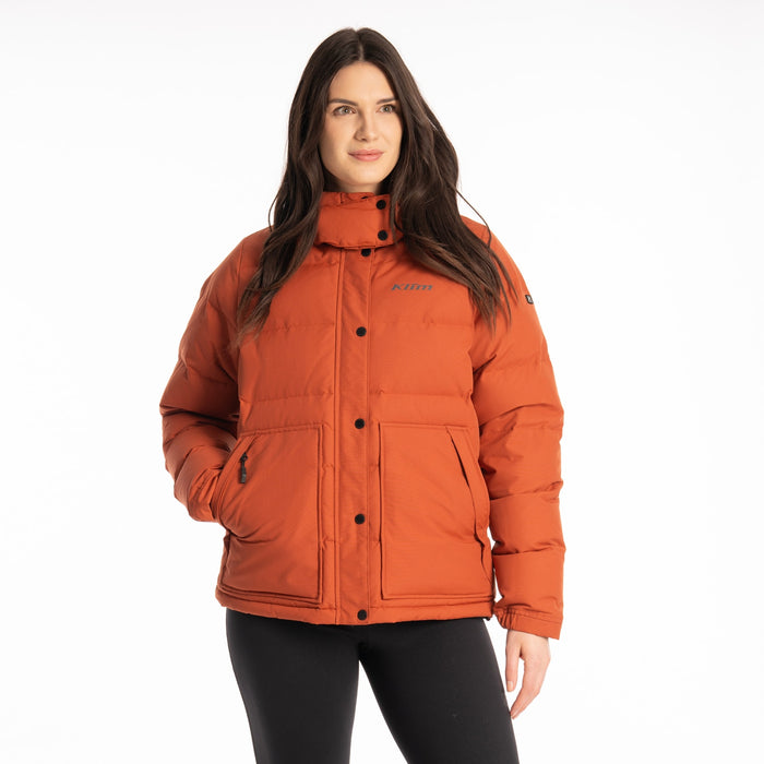 Klim Pine Haven Down Hooded Jacket in Picante