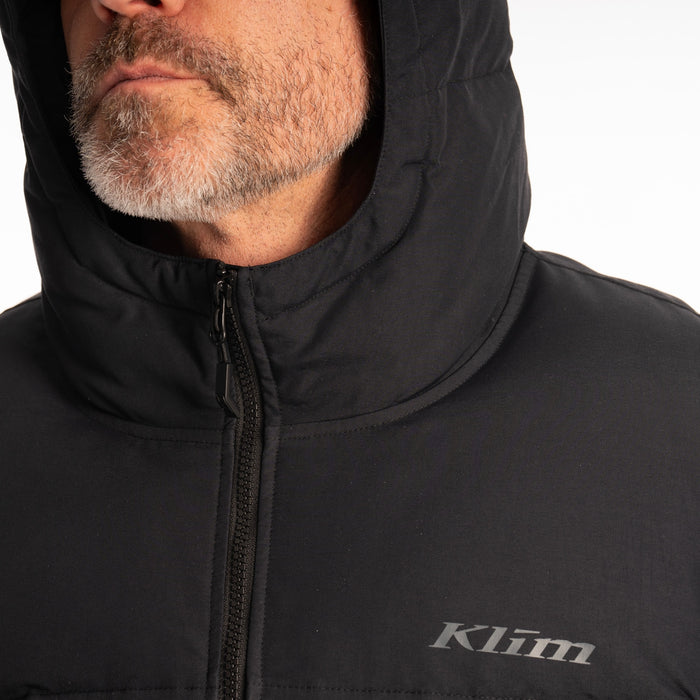 Klim Sawtooth Down Hooded Jacket in Black