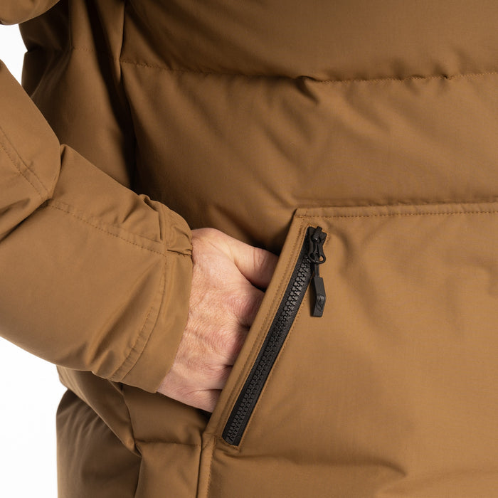 KLIM SAWTOOTH DOWN HOODED JACKET 2025 in Breen - Black