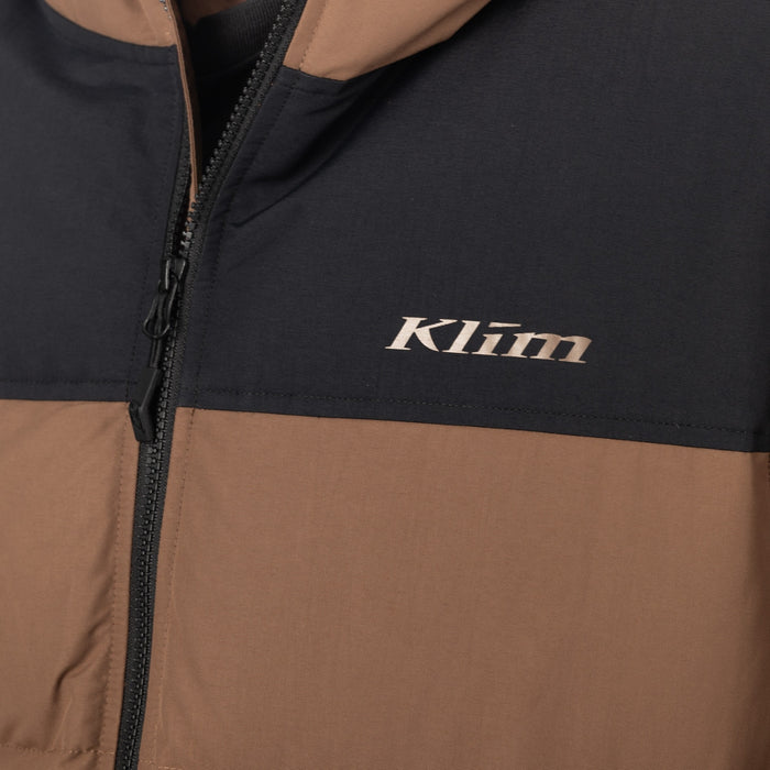 KLIM SAWTOOTH DOWN HOODED JACKET 2025 in Cocoa Brown - Black