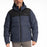 Klim Sawtooth Down Hooded Jacket in Dress Blues - Black