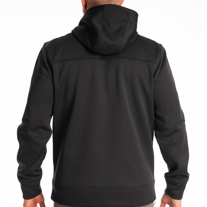 Klim Zone Pullover Hoodie in Black - Hi-Vis