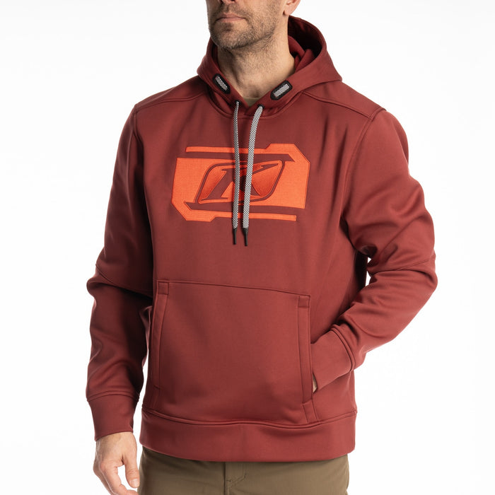 Klim Zone Pullover Hoodie in Cabernet - Fiery Red