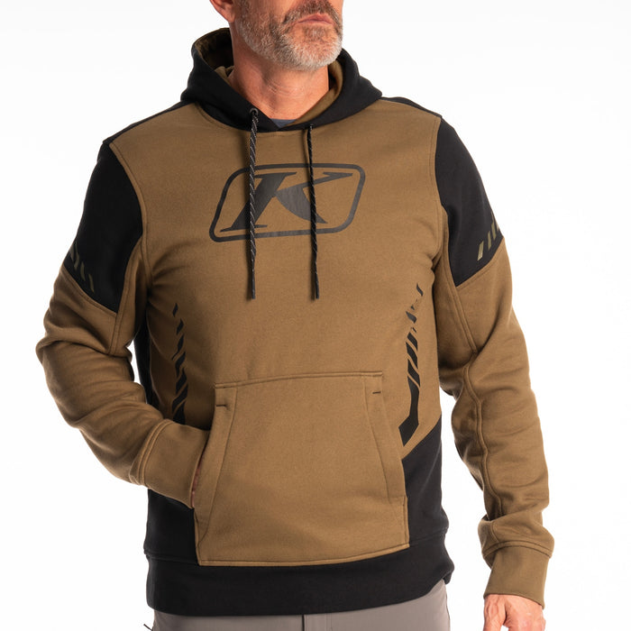 Klim Portage Pullover Hoodie in Dark Olive - Black