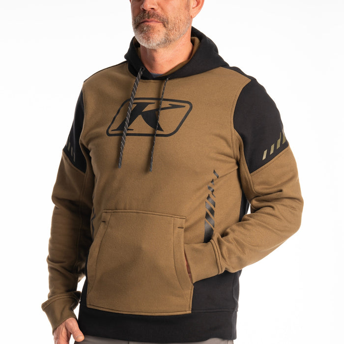 Klim Portage Pullover Hoodie in Dark Olive - Black