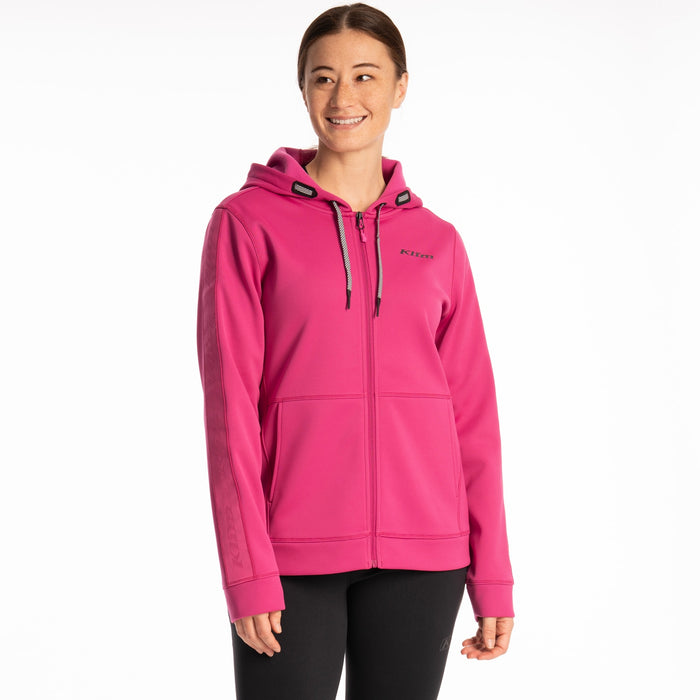 Klim Aster Park Hoodie in Fuchsia Red