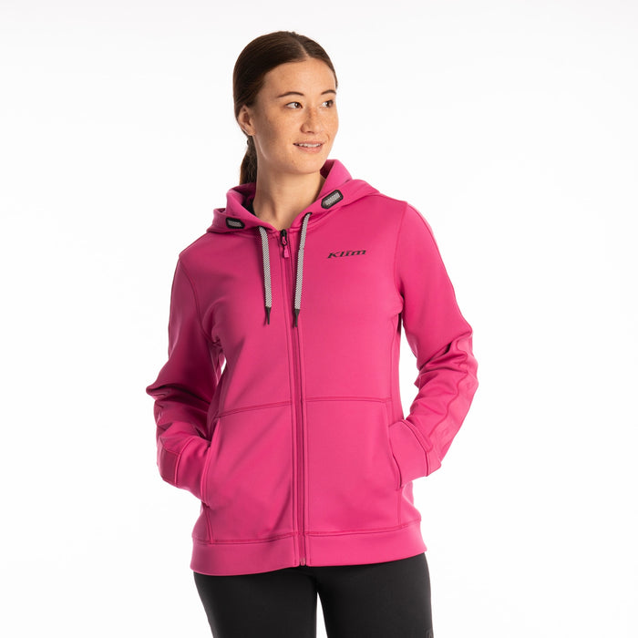 Klim Aster Park Hoodie in Fuchsia Red