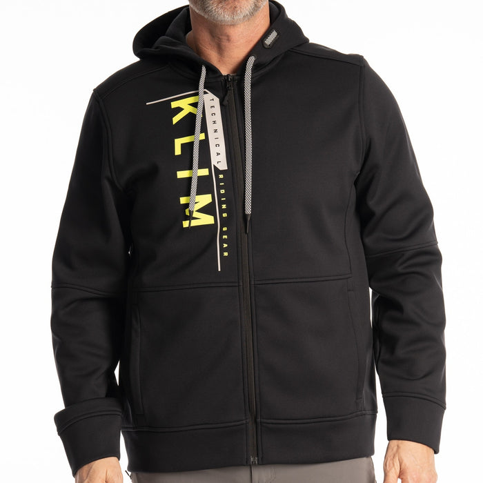 Klim Barracks Hoodie in Black - Hi-Vis