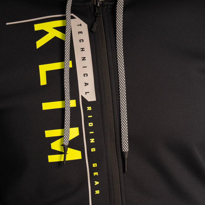 Klim Barracks Hoodie in Black - Hi-Vis