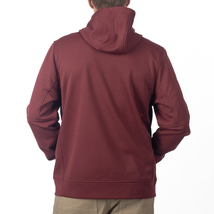 Klim Barracks Hoodie in Cabernet - Fiery Red 2025