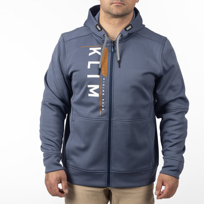 Klim Barracks Hoodie in  Vintage Indigo - White 2025