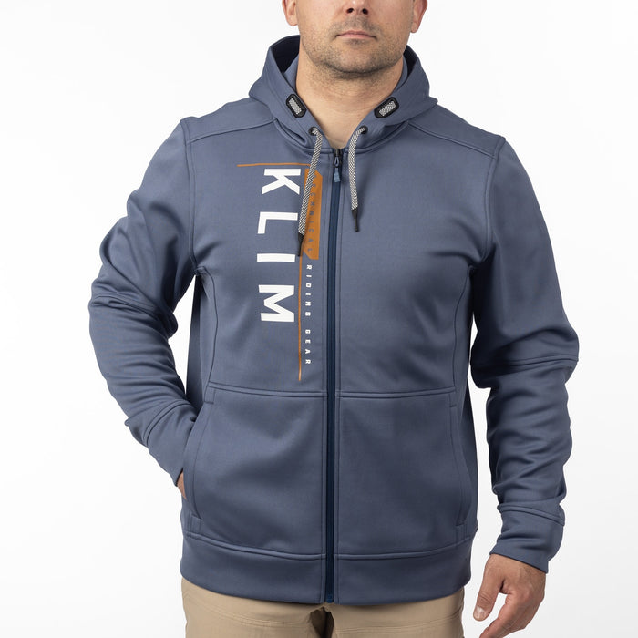 Klim Barracks Hoodie in  Vintage Indigo - White 2025
