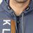 Klim Barracks Hoodie in  Vintage Indigo - White 2025