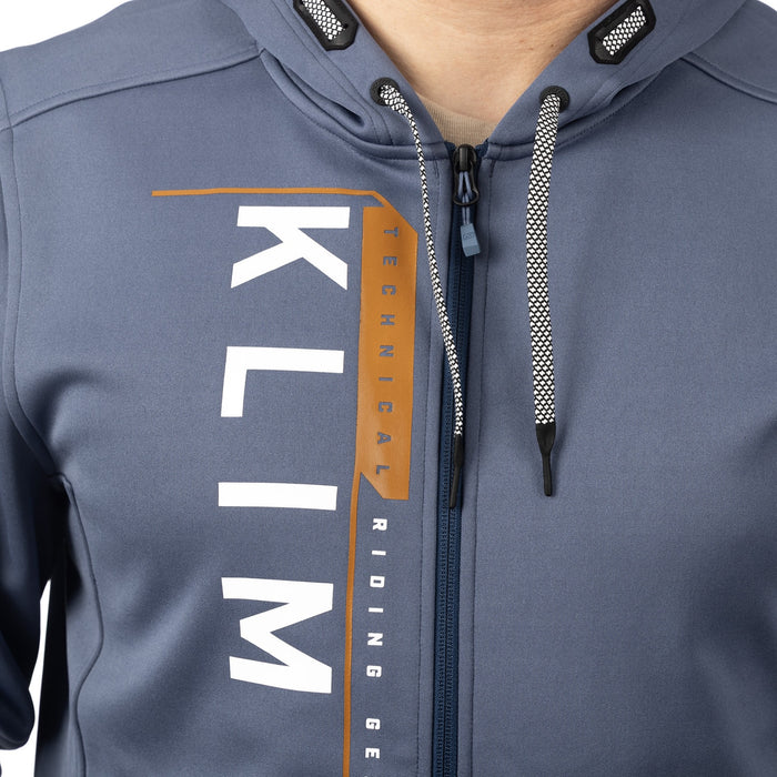 Klim Barracks Hoodie in  Vintage Indigo - White 2025