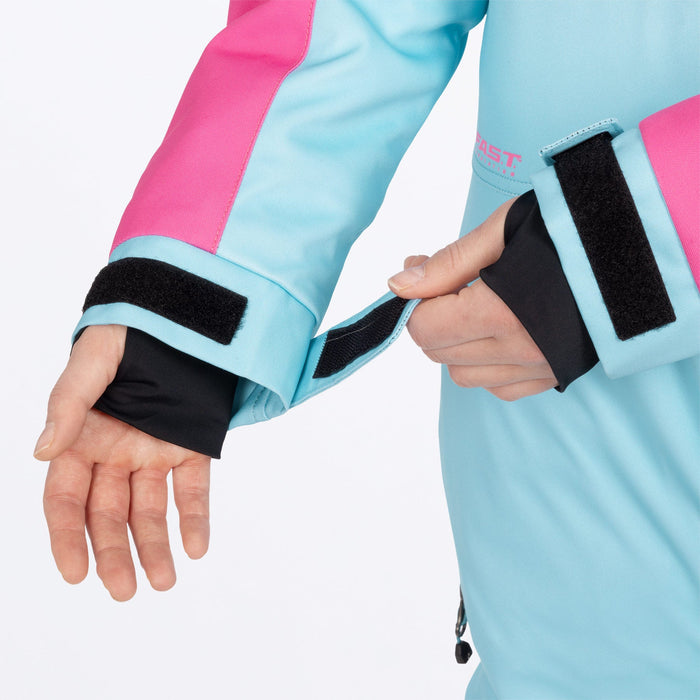 FXR Women's Revo F.A.S.T.™ Monosuit in Maui Blue/Steel/Blush