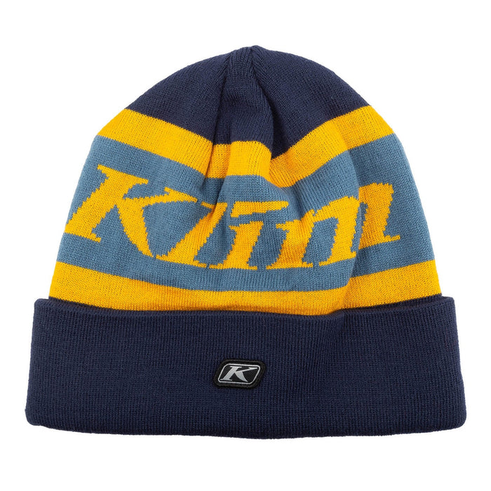 Klim Belmont Point Beanie in Dress Blues - Saffron