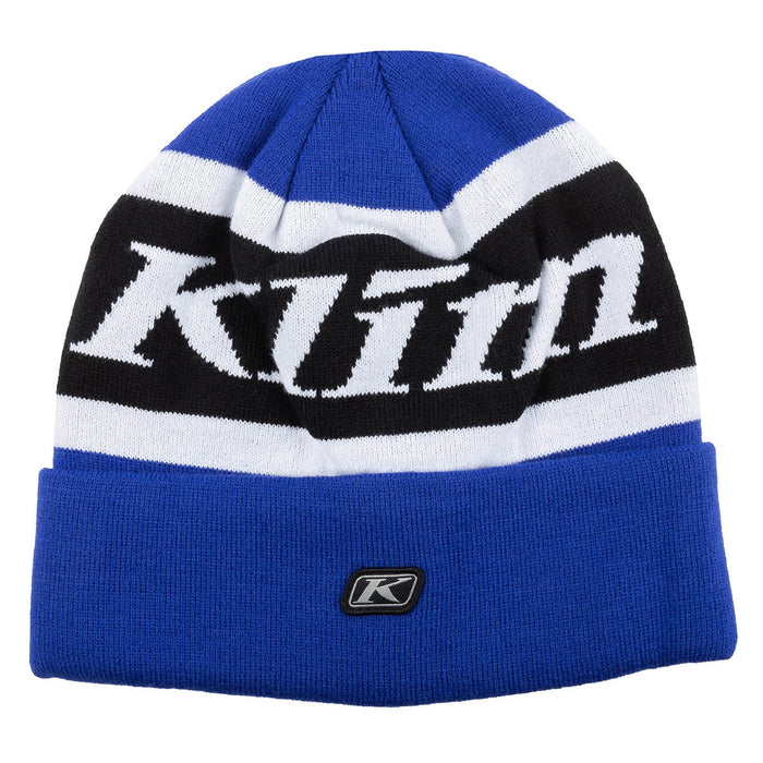 Klim Belmont Point Beanie in Mazarine Blue - White