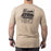 KLIM VISION TRI-BLEND TEE 2025 in Desert Tan Heather - Black