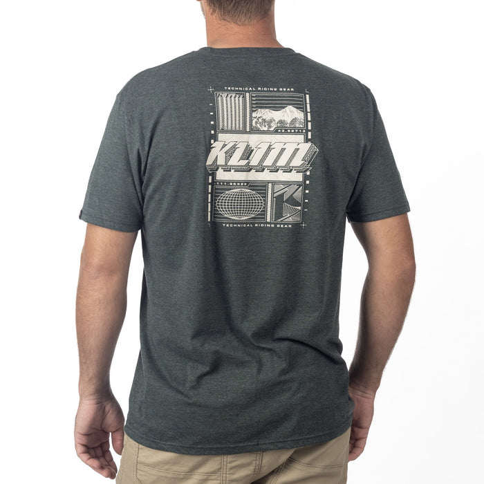 KLIM VISION TRI-BLEND TEE 2025 in Heathered Forest Green - Peyote