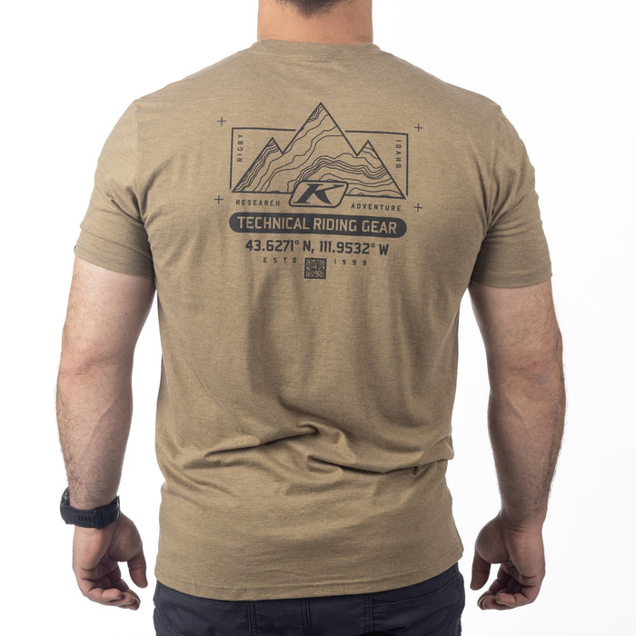 KLIM DESTINATION TRI-BLEND TEE 2025 in Coyote Brown Heather - Asphalt