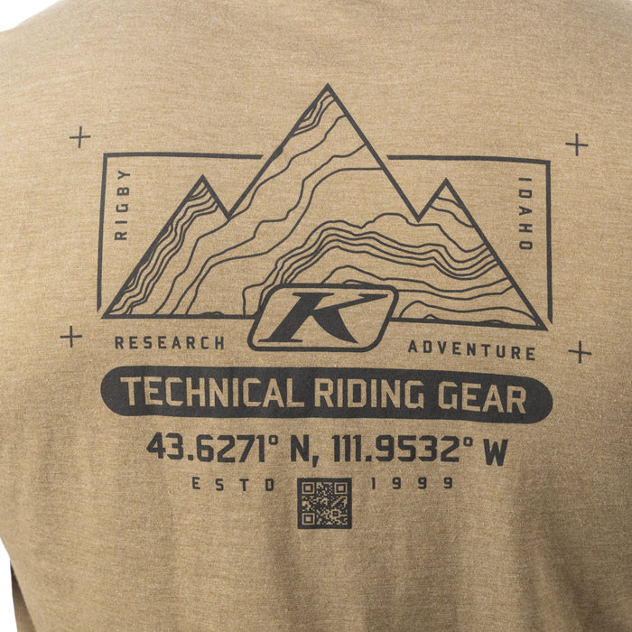 KLIM DESTINATION TRI-BLEND TEE 2025 in Coyote Brown Heather - Asphalt