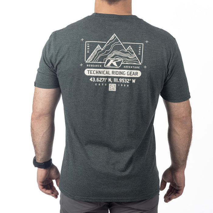 KLIM DESTINATION TRI-BLEND TEE 2025 in Heathered Forest Green - Peyote