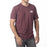 KLIM DESTINATION TRI-BLEND TEE 2025 in Maroon Frost - White