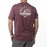 KLIM DESTINATION TRI-BLEND TEE 2025 in Maroon Frost - White
