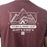 KLIM DESTINATION TRI-BLEND TEE 2025 in Maroon Frost - White