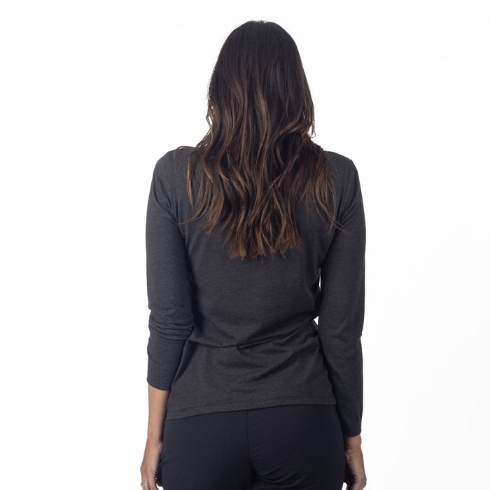 KLIM HAVEN TRI-BLEND LS TEE 2025 in Black - Twilight Mauve