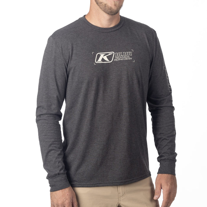 KLIM KLIM TRI-BLEND LONG SLEEVE TEE 2025 in Heathered Charcoal - Peyote