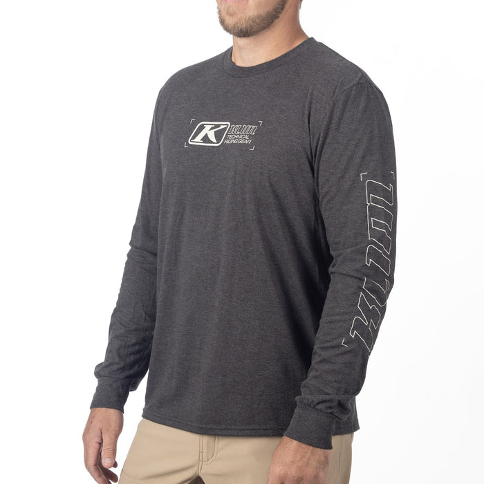 KLIM KLIM TRI-BLEND LONG SLEEVE TEE 2025 in Heathered Charcoal - Peyote