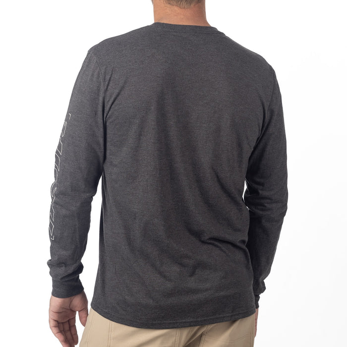 KLIM KLIM TRI-BLEND LONG SLEEVE TEE 2025 in Heathered Charcoal - Peyote