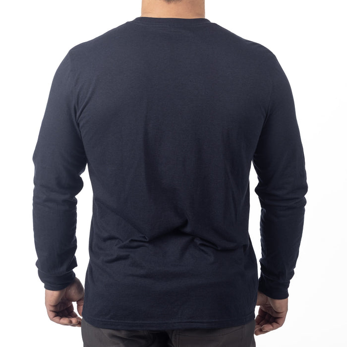 KLIM KLIM TRI-BLEND LONG SLEEVE TEE 2025 in Navy - Vintage Indigo