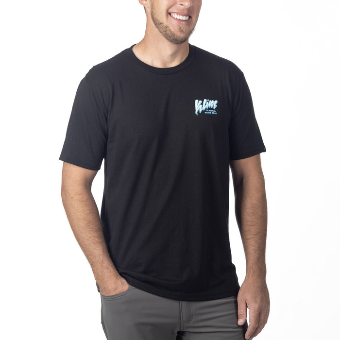 KLIM POWABUNGA TRI-BLEND TEE 2025 in Black - Ice Blue