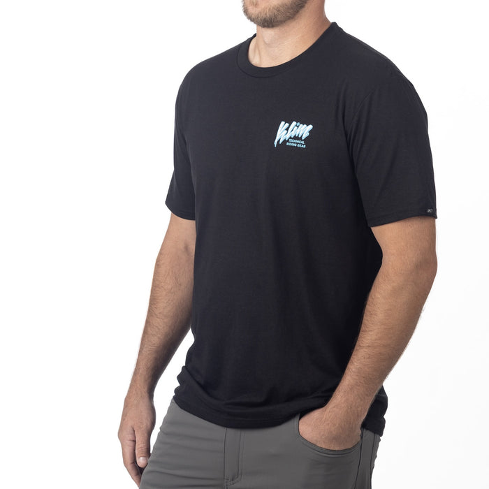 KLIM POWABUNGA TRI-BLEND TEE 2025 in Black - Ice Blue