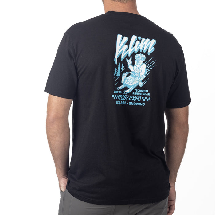 KLIM POWABUNGA TRI-BLEND TEE 2025 in Black - Ice Blue