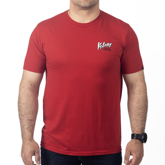 KLIM POWABUNGA TRI-BLEND TEE 2025 in Classic Red - Black