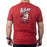 KLIM POWABUNGA TRI-BLEND TEE 2025 in Classic Red - Black