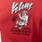 KLIM POWABUNGA TRI-BLEND TEE 2025 in Classic Red - Black