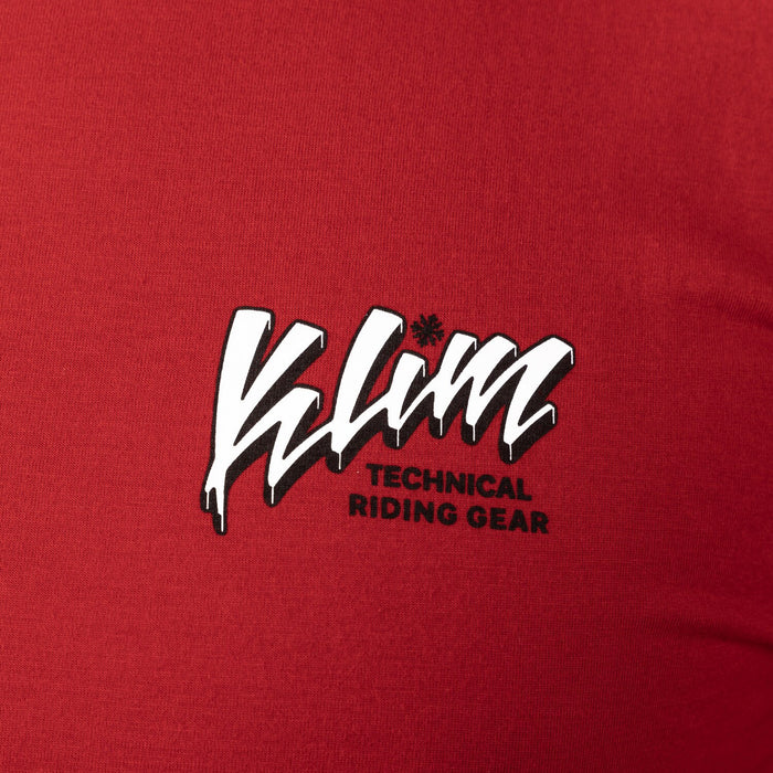 KLIM POWABUNGA TRI-BLEND TEE 2025 in Classic Red - Black