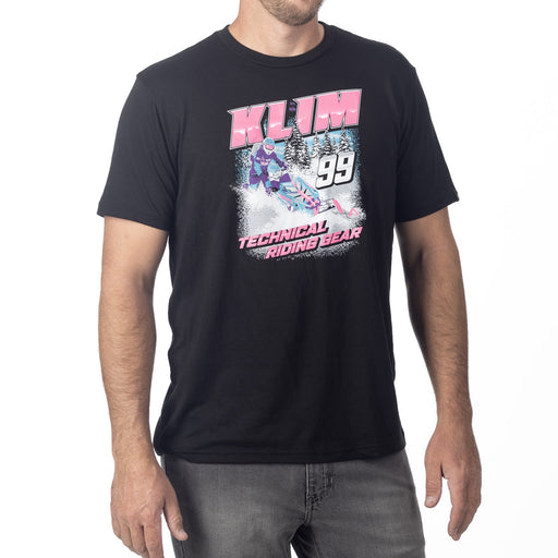 KLIM SPEEDWAY TRI-BLEND TEE 2025 in Black - Knockout Pink