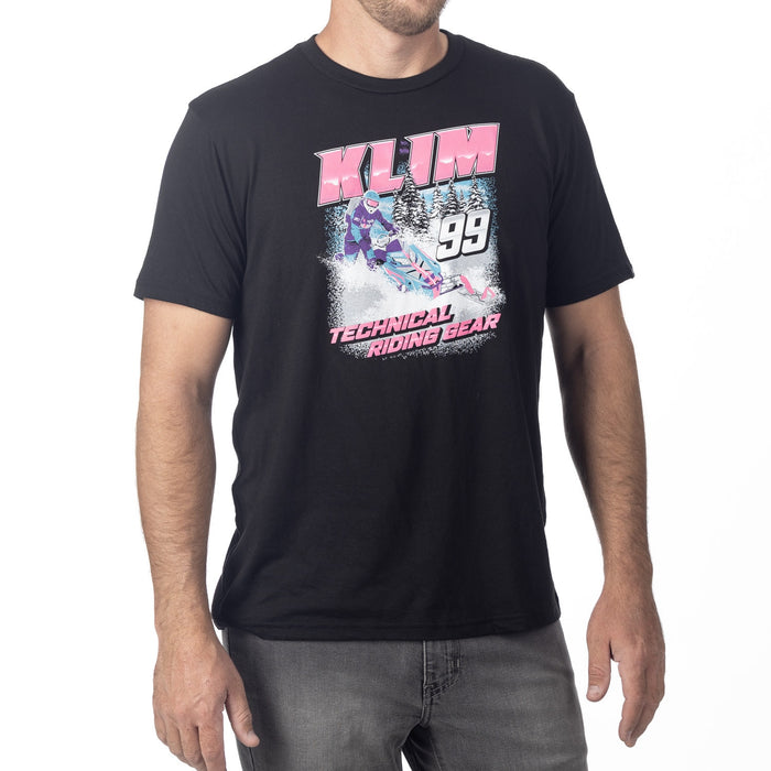 KLIM SPEEDWAY TRI-BLEND TEE 2025 in Black - Knockout Pink
