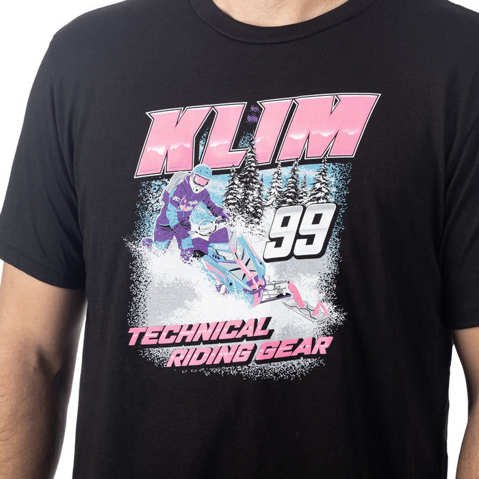 KLIM SPEEDWAY TRI-BLEND TEE 2025 in Black - Knockout Pink