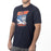KLIM SPEEDWAY TRI-BLEND TEE 2025 in Navy - Fiery Red