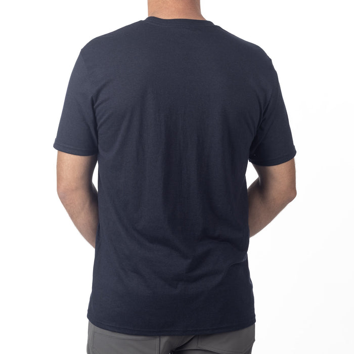 KLIM SPEEDWAY TRI-BLEND TEE 2025 in Navy - Fiery Red