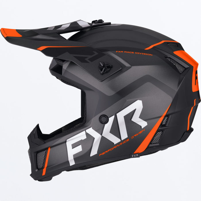 FXR CLUTCH EVO HELMET 2025 - Black/Orange